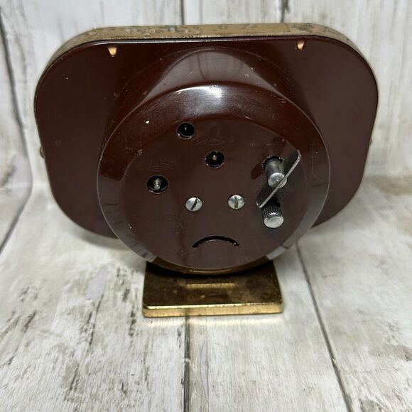 Vintage Luxury Alarm Clock Manual Winding Mechanical Clock WORKS - Picture 5 of 8